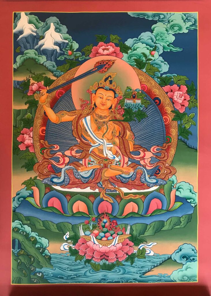  Bodhisattva Manjushri statue